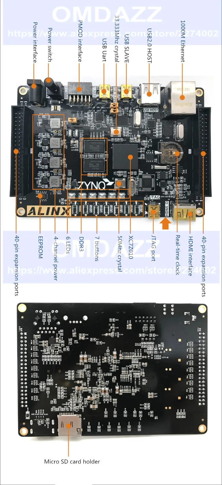 XILINX FPGA ZYNQ7020 макетная плата ARM Cortex A9 ZYNQ7000 XC7Z020-2CLG 8 Гбит DDR3 HDMI Ethernet+ Xilinx платформенный кабель USB