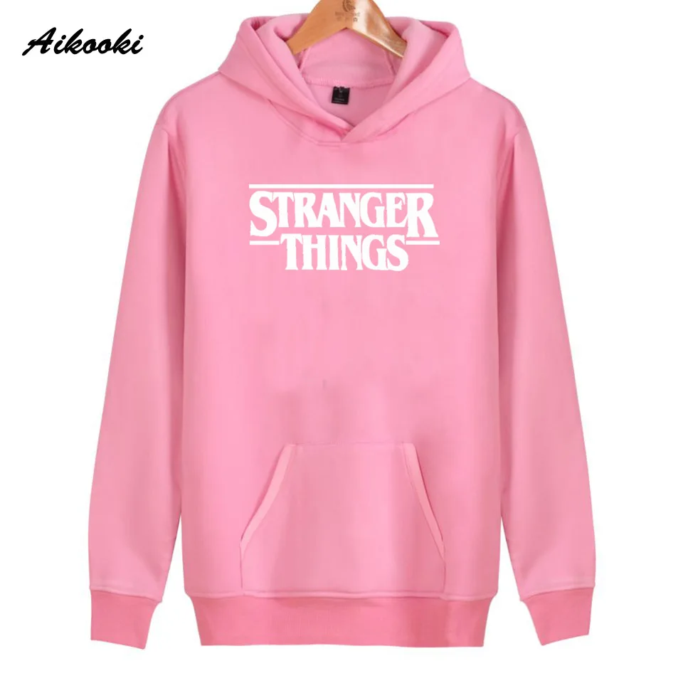 Aikooki новые странные вещи толстовки Толстовка мужские пуловеры с капюшоном зима осень странные вещи 2 одежда модные кепки рубашки - Цвет: Pink