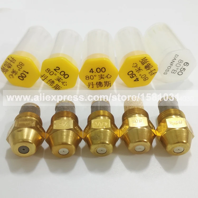 

DANFOSS 80 degree Solid Atomization nozzle oil burner nozzle 0.5-6.5usgal/h danfoss nozzle