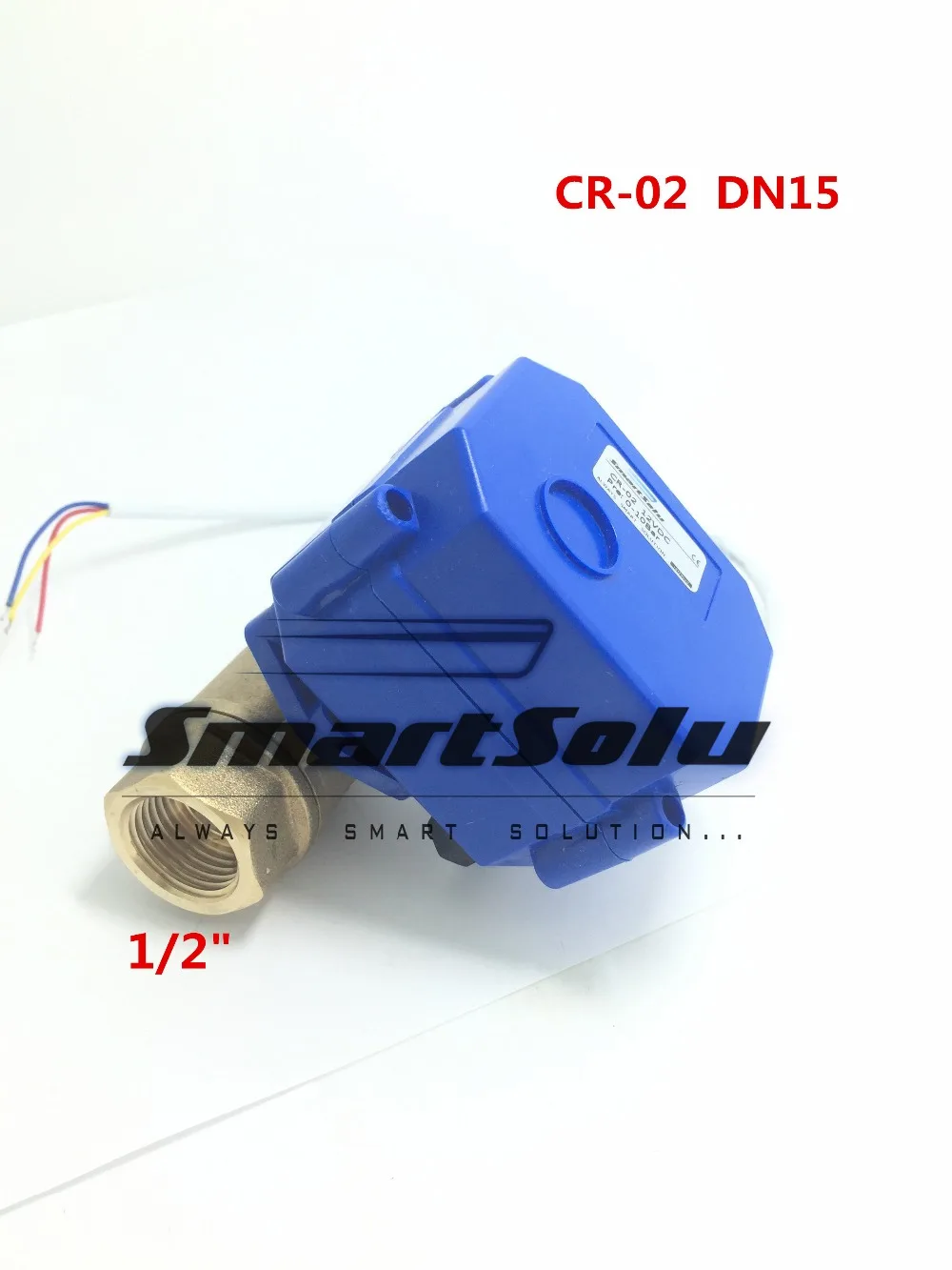 1/" DN15 DC12V латунный двухсторонний моторизованный шаровой кран, CR-02 3 провода электрический шаровой кран