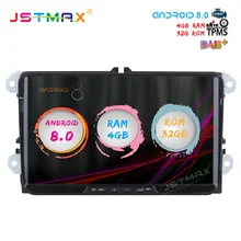 JSTMAX 9″ Android 8.0 car dvd for passat Golf Seat Leon Alhambra Altea Toledo gps navi Octa Core 4GB 32GB Auto Stereo(NO dvd)