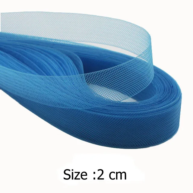

4/5"(2cm) Horse hair Veil Mesh Organza Fabric Crinoline 100yard/lot #30Color