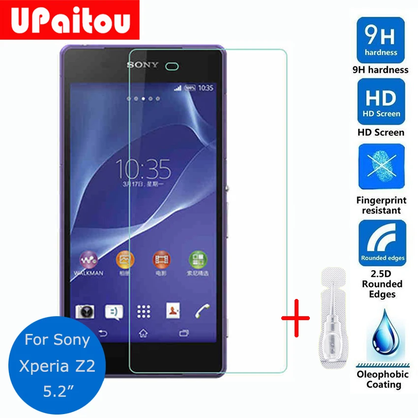Защитное стекло закаленное 2 5 9h для Sony Xperia Z1 Z2 Z3 Z4 Z5 Compact Mini + Plus Dual|lcd screen protector|screen