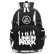 Аниме Linkin Park рюкзак сумка светящийся светильник школьные рюкзаки с принтом для ноутбука сумки на плечо Косплей