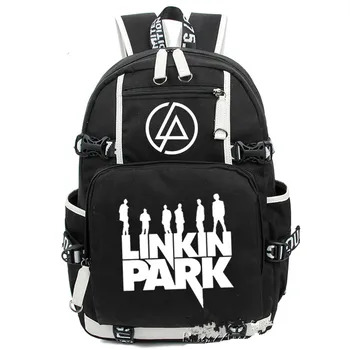 

Anime Linkin Park Backpack Bag Glow in Light Printing School Backpacks Laptop Shoulder Bags Cosplay