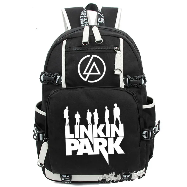 Продажа Аниме Linkin Park рюкзак сумка светящийся светильник школьные рюкзаки с принтом для ноутбука сумки на плечо Косплей