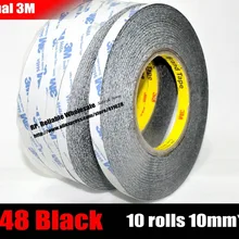10x(10 мм* 50 метров) Универсальный дом/ремонт использования, 3 м 9448B черный клейкая лента для мобильного телефона планшета электрическая панель ЖК-дисплей стекло