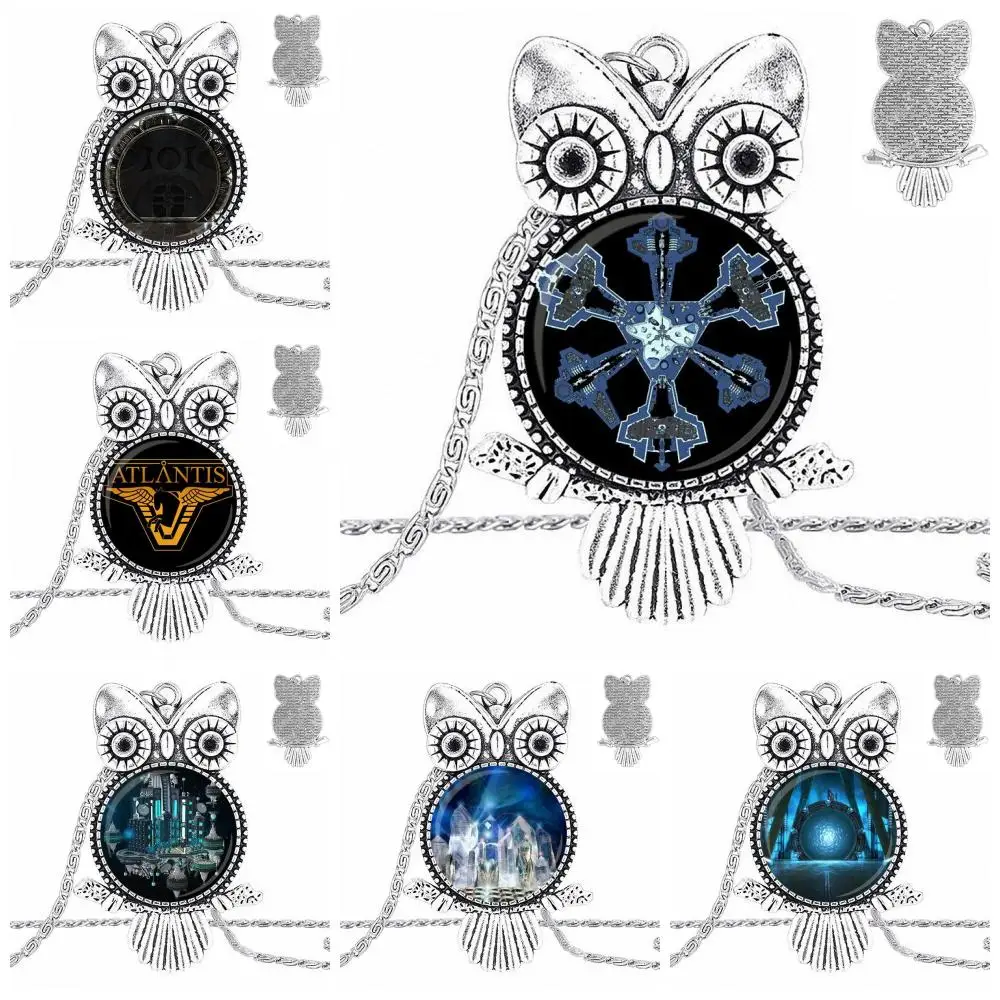 

EJ Glaze Stargate Portal Atlantis For Women Girls Fashion Necklace Handmade Owl Shape Choker Necklace Jewelry Multi Designs