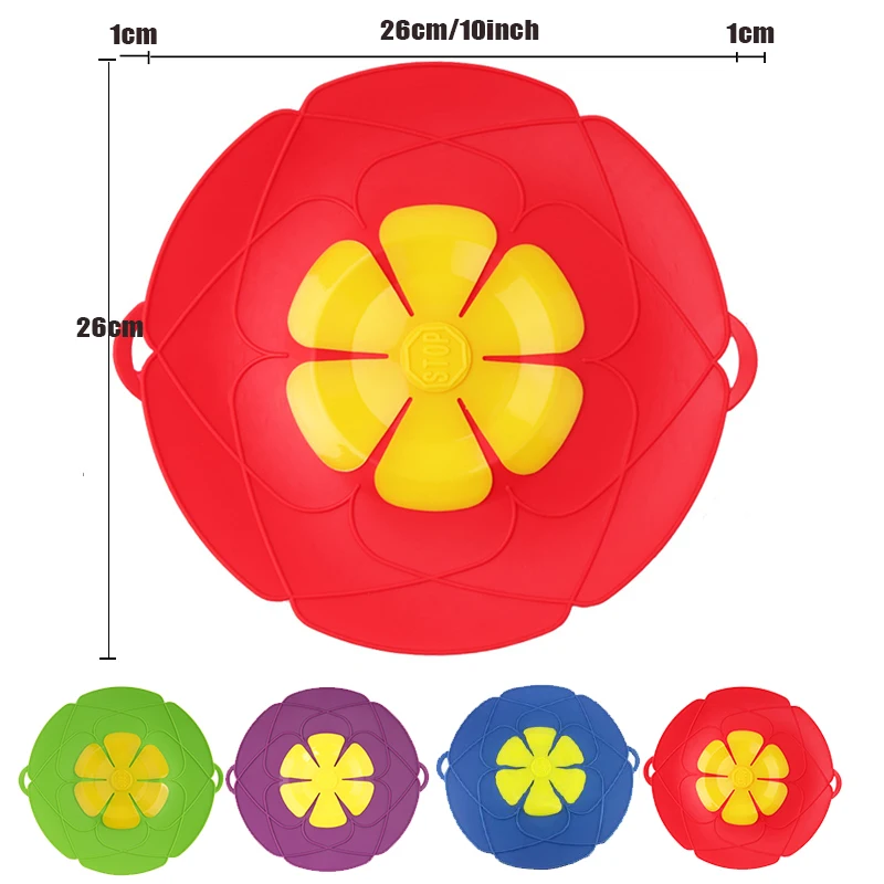 Силиконовая крышка для кастрюли, кастрюли, кухонные аксессуары, кухонные принадлежности, кухонная посуда с цветами, аксессуары для дома и кухни, гаджеты