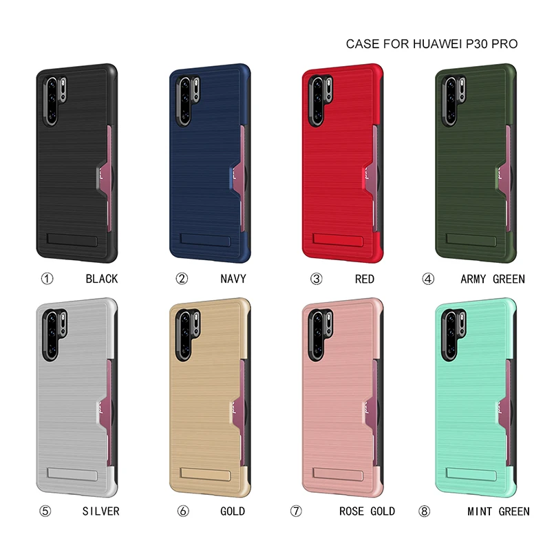 Чехол для телефона из ТПУ с картой huawei P20 P30 Pro Роскошный кошелек мобильные