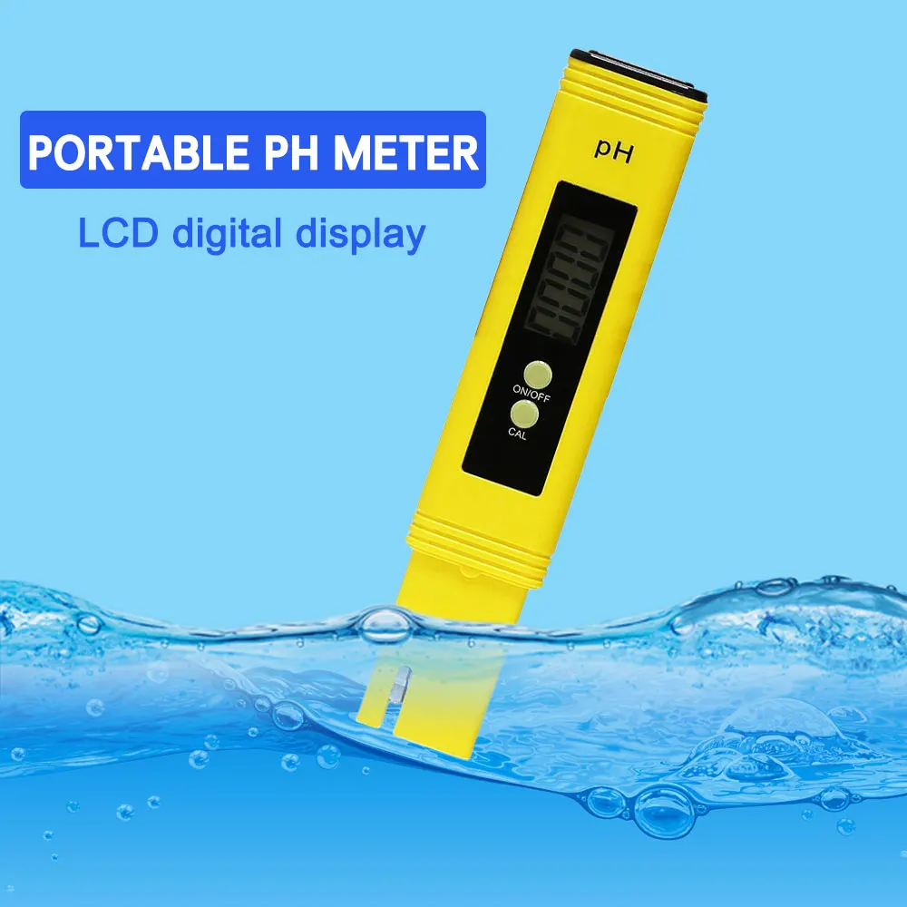 

with Test Paper PH Meter Pen 21.4*2.9*1.4cm Yellow Tester Analysis Tools Gadgets Practical Pocket Aquarium Pool Household