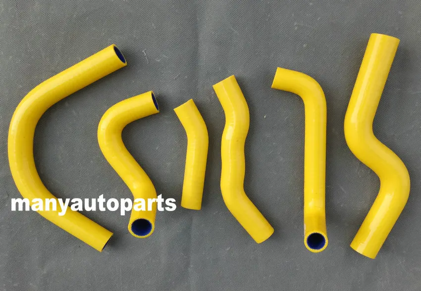 Yellow Silicone Radiator Hose For Honda Rvf400 Nc35 Or Nc30 Vfr400