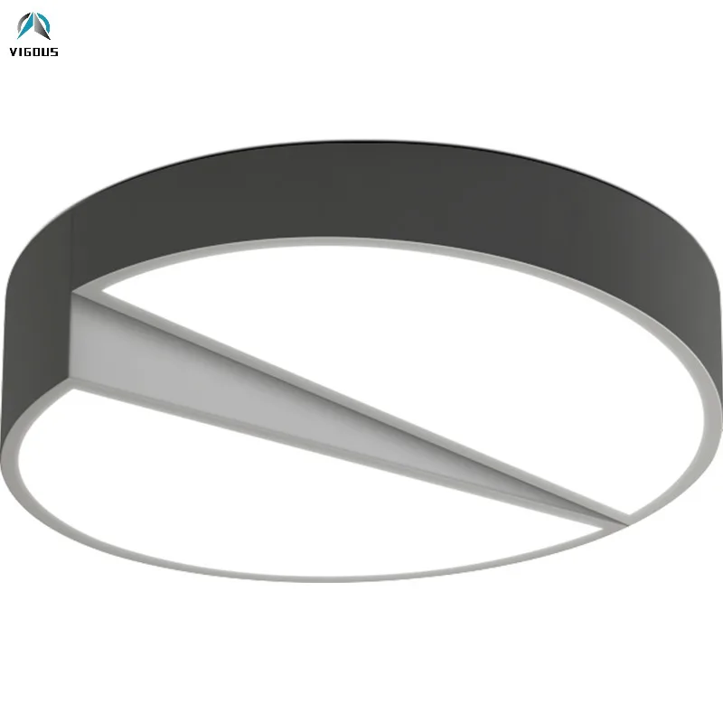

Modern Geometric Semi Round Metal Led Ceiling Lamp Luminaria Lustre Dimmable Led Ceiling Light Indoor Lighting Fixtures Lamparas