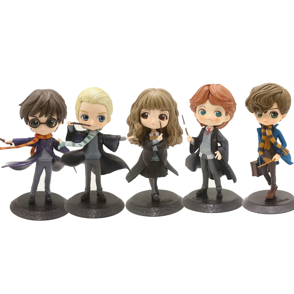 

15cm QPosket Harry Potter Ron Weasley Hermione Granger Draco Malfoy Action Figure Model Toys Doll Christmas Gift