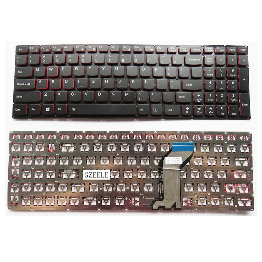 US New Keyboard FOR Lenovo 15 Y700 15-ISK laptop keyboard without Backlight