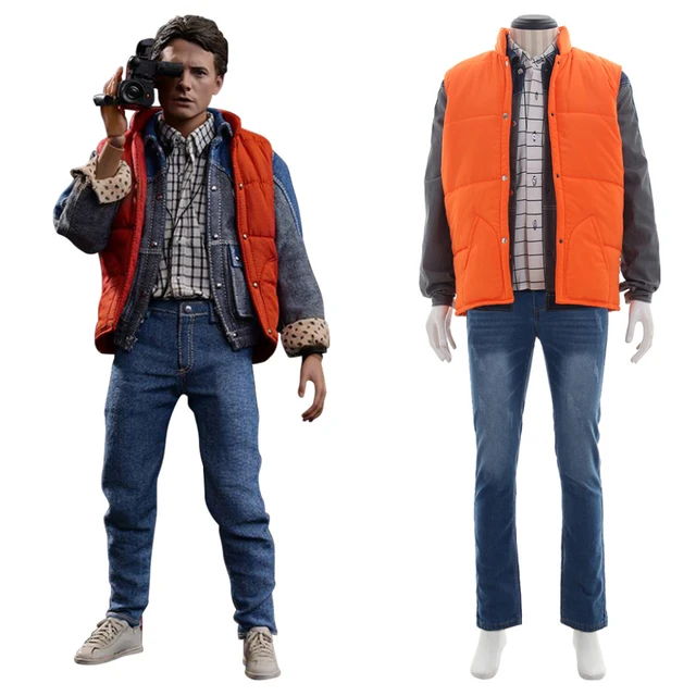 Back To The Future Marty Mcfly Costume Outfit Adult Men's Movie Halloween  Carnival Cosplay Costume - Cosplay Costumes - AliExpress