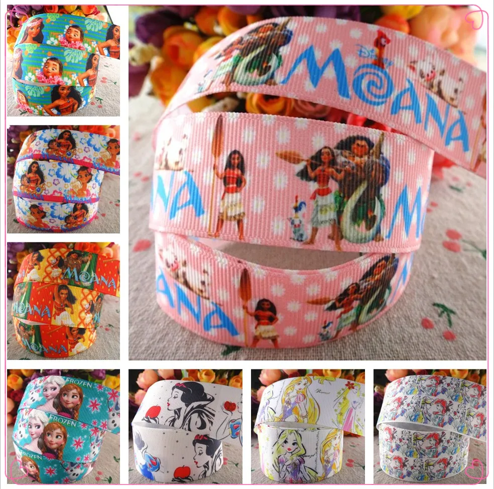 

1-1/2" 38mm 10 yards princess printed grosgrain ribbons DIY hairbows handmade materials MD18031301