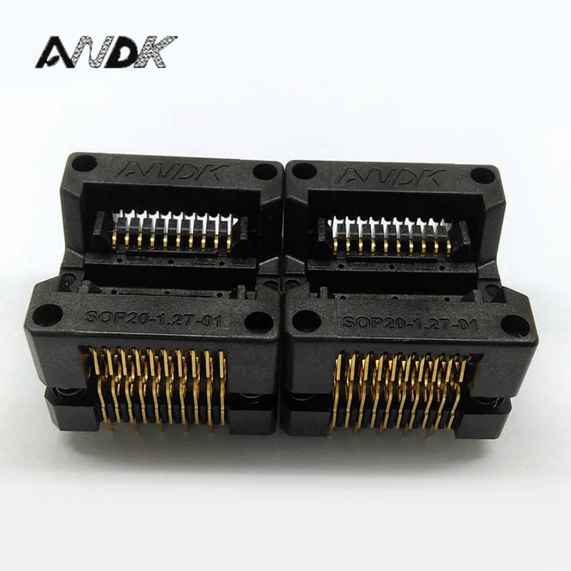 

SOP20 Burn in Socket OTS20-1.27-01 Chip IC Test Socket Programming Socket Programmer Adapter Wholesale