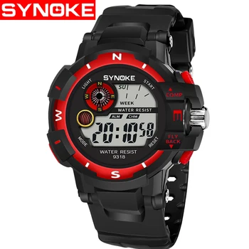 

SYNOKE Brand LED Digital Mens Military Watch Men Sports Watches Swim Climbing Fashion Outdoor Casual Men Wristwatches clock
