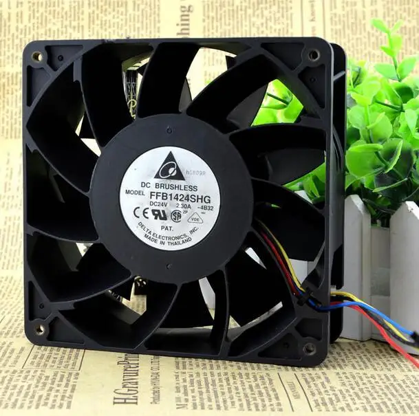 Дельта 14 см DC 24V 2.30A FFB1424SHG 140*140*50 мм Высокое качество 4 провод PWM Контроль