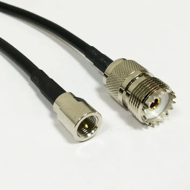 Новый UHF Женский Джек SO239 переключатель FME штекер помощью соединительного кабеля RG58 оптовая продажа быстрая доставка 100 см 40 "адаптер