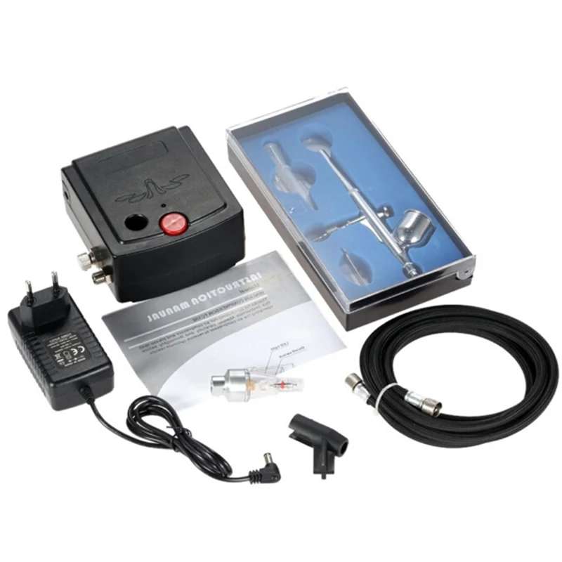 

NEW Art Painting Tattoo Feed Dual Action Airbrush Air Compressor Kit Manicure Craft Cake Spray Model Nail Set Wholesale