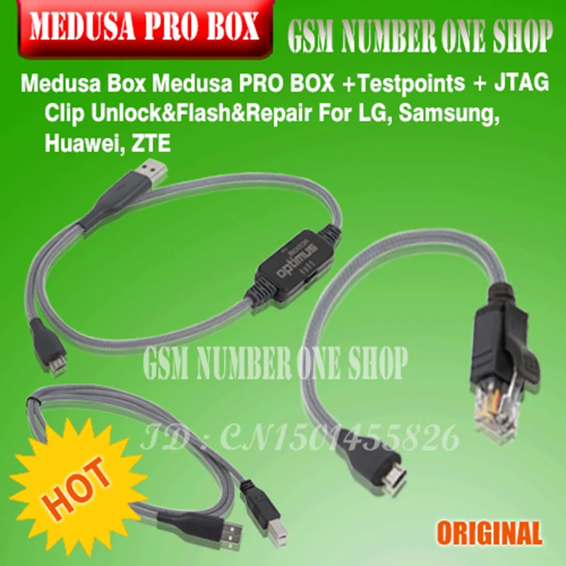 100% оригинальный новый Medusa PRO Box medusa box + ISP все в адаптере JTAG Clip MMC для LG Samsung Huawei с