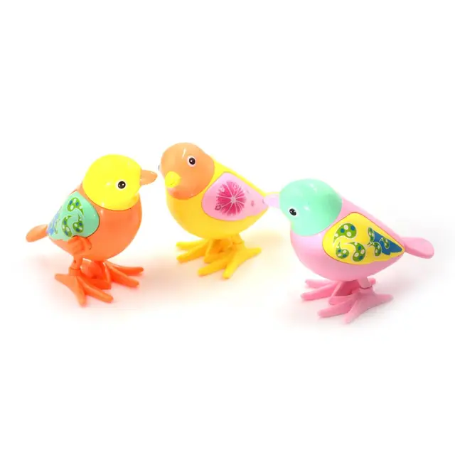 Hot Classic Cute Bird Wind Up Toy Plastic Color Random Gifts Kids