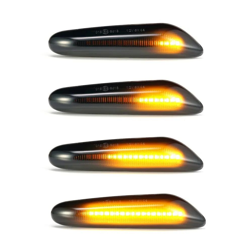 2x дым светодиодный, боковой, габаритный фонарь "бегущая вода" индикатор сигнала поворота светильник s Для BMW E90 E91 E92 E93 E60 E87 E82 E46 ошибок