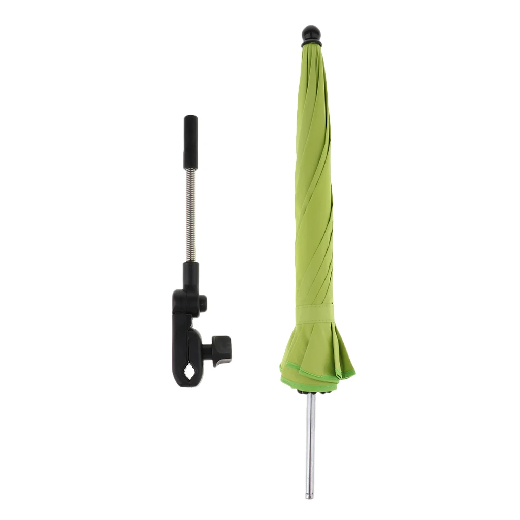 Foldable Sunshade Mini Sunny Umbrella UV Protection Beach Shelter Umbrella Outdoor Lightweight Parasol w/ Sand Anchor for Coast