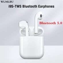 WLMLBU,, i9s TWS, мини беспроводные Bluetooth наушники, стерео наушники, гарнитура с зарядным устройством, микрофон для всех смартфонов