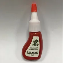 2 шт красное вино Перманентный макияж пигментные краски для тату для татуировки поставка бровей губ Макияж набор татуировки