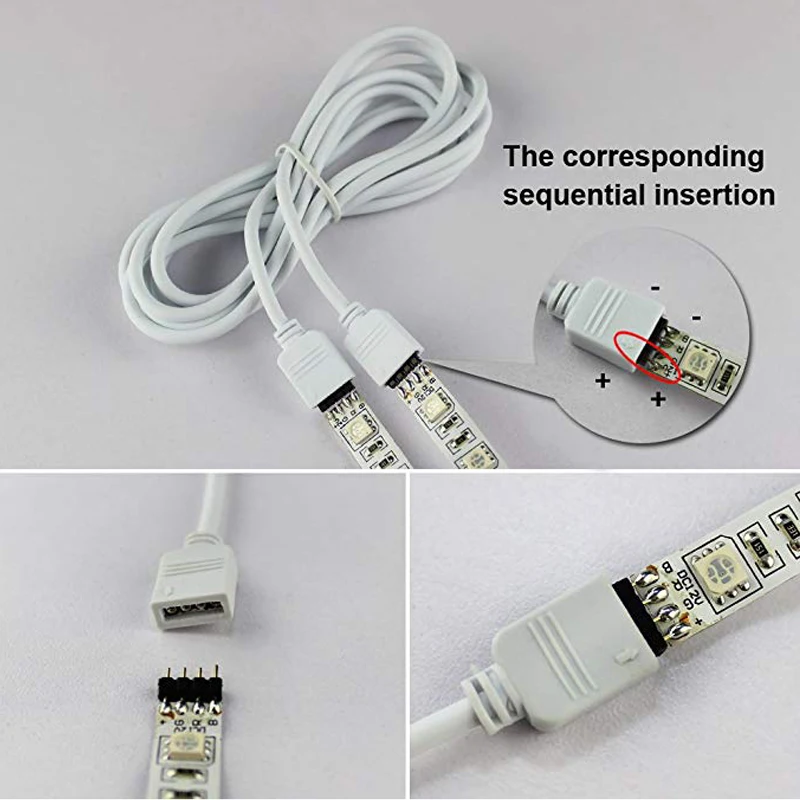 Разъем для светодиодной ленты 4 контакта совместимый с шириной 10 мм SMD 5050 RGB полоса