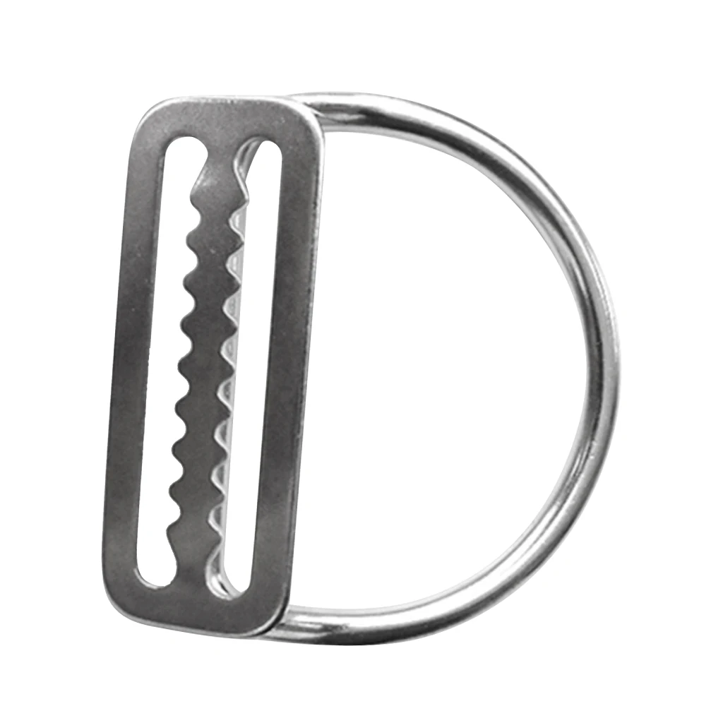 

Scuba Diving Weight Belt Keeper Bent D Ring Webbing Harness Accessories For Diving Surfing Outdoor Activities Stainless Steel