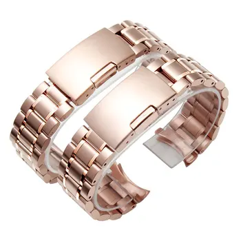

bracelet arc bord bracelet en acier arc bouche noir acier bracelet bande 16 18 20 22 24mm bande de montre pour casio se