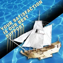 Free shipping Scale 1/80 Wooden Sailboat model Holland Royal yacht model ship Handmade Toy DIY children Gift Educational model