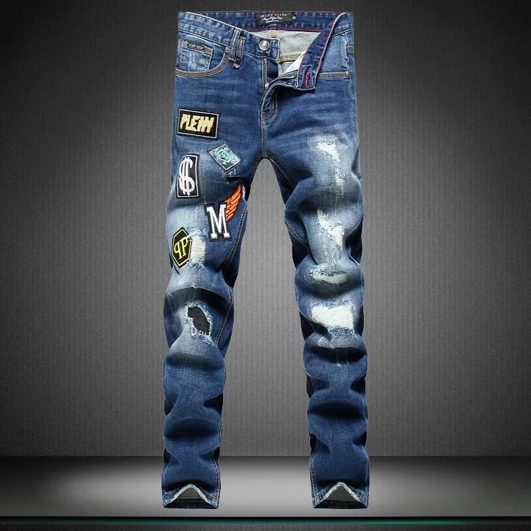 

2017 Men Jeans Work And Leisure Party Fear Of God True Religious Designer Overalls Clothes Distressed Sale High Quality NO.119