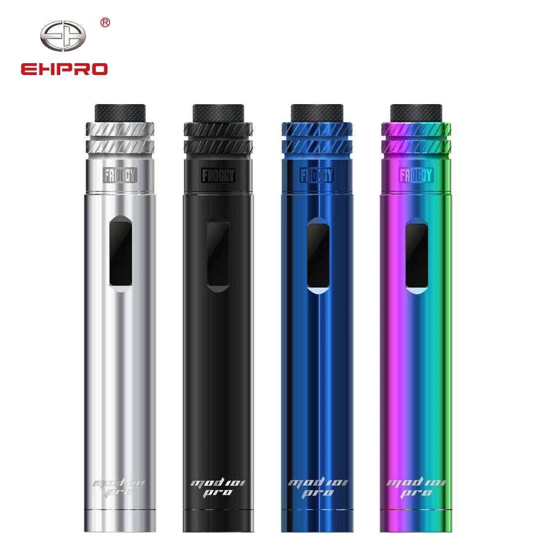 

Newest Ehpro 101 Pro kit with 25mm diameter 75W Ehpro 101 pro Mechanical Mod Single coil Froggy BF rda electronic cigarette kit