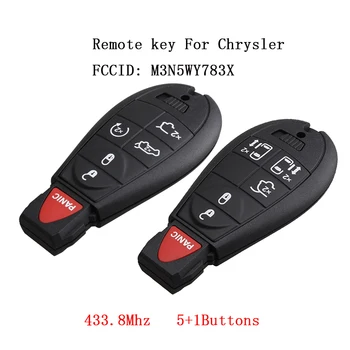 

6Buttons Remote Keyless key For Chrysler M3N5WY783X 433.8Mhz Car Key Fob Transmitter For Jeep Grand Cherokee 2008 - 2015