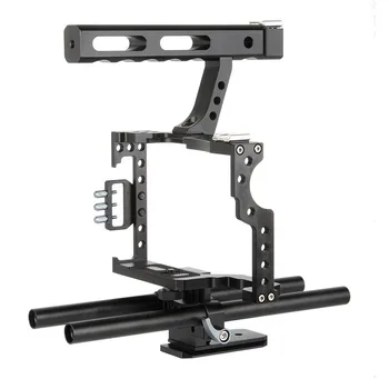 

VD-07 Portable Aluminum Camera Cage Rig Stabilizer Top Handle Grip for DSLR Camera DV Accessory Photo Studio kits