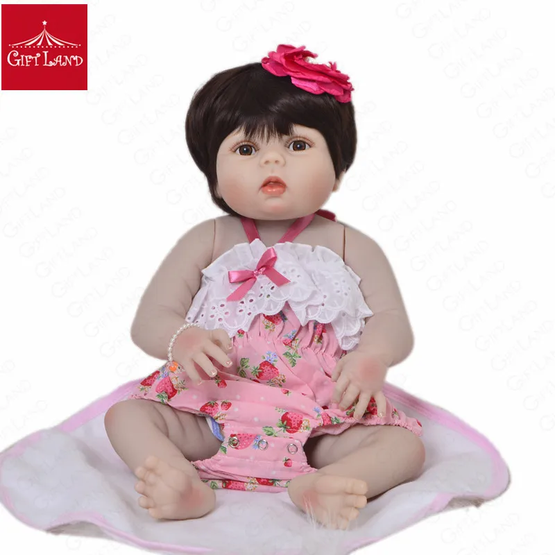 

Bebe Reborn 57cm Reborn Baby Doll Full Silicone Victoria Bonecas Menina gifts for Kids Baby Alive Boneca Toddler Toys Small Doll