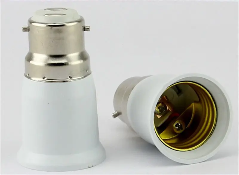 5Pcs B22 To E27 Socket Lamp Base Mutual Conversion Light Bulb Lamp