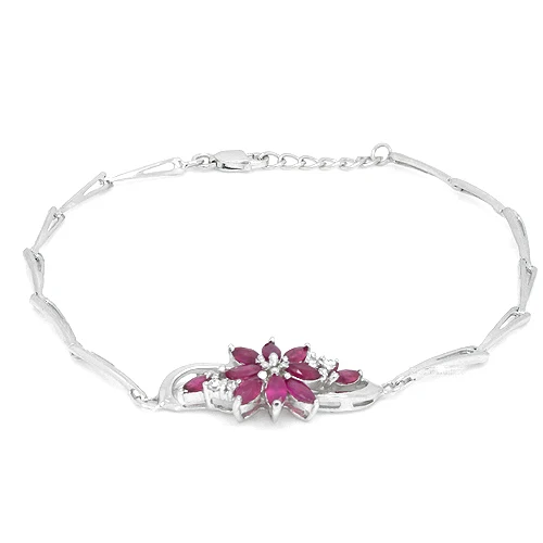 Новинка года Ци xuan_free почта Красный Камень Элегантный Bracelets_S925 чистого серебра Bracelets_Manufacturer непосредственно продаж