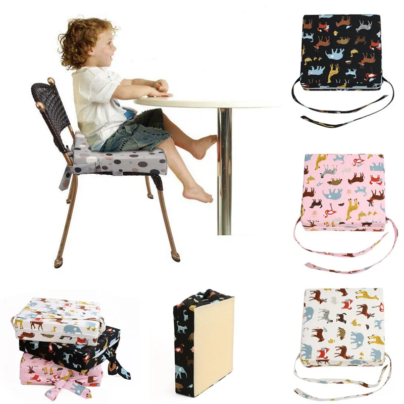 Children's dining chair heightening pad Baby Kids Booster Seat For Dining Portable Thick Chair Increasing Cushion #4j25 (7)