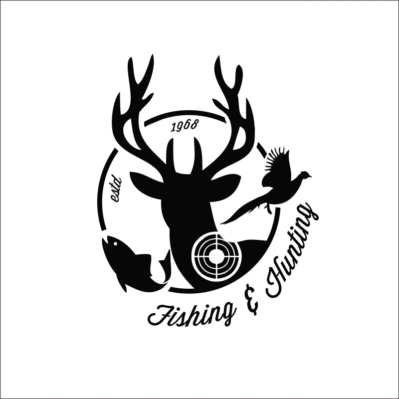 DCTAL car hunting decal interesante Hunter Caza codorniz car Decals etiqueta que cubre el Cuerpo forma hunting Sticker h-634