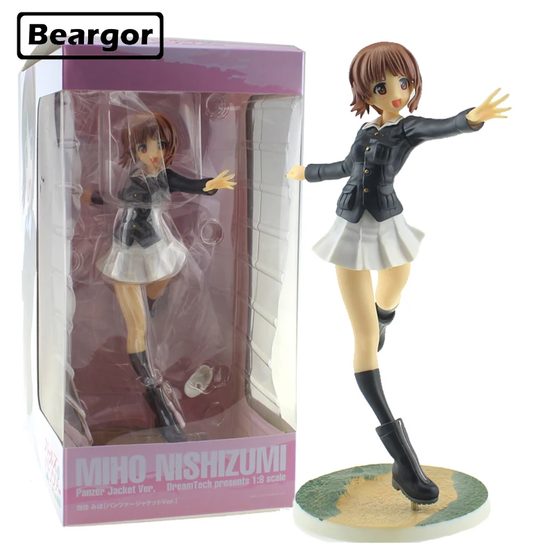 

9" Girls und Panzer Nishizumi Miho Uniform ver. Boxed 22cm PVC Anime Action Figure Collection Model Doll Toys Gift