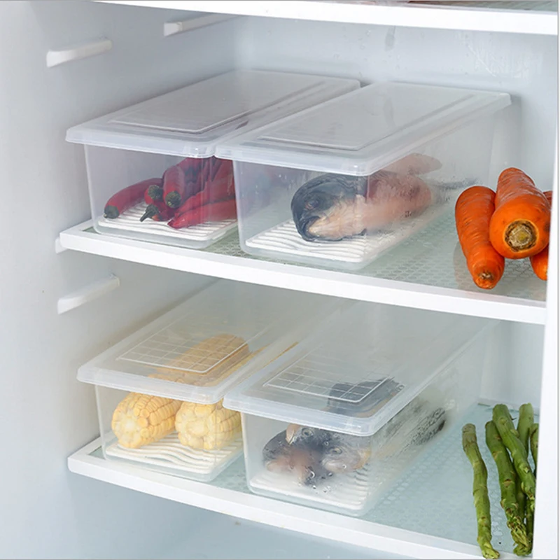 Контейнер для хранения продуктов, коробка для хранения свежих продуктов с крышкой, холодильник, кухонная сливная вода, пластиковый контейнер для хранения пищевых продуктов, безопасный держатель, Органайзер