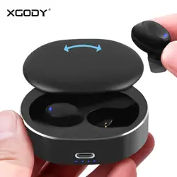 XGODY B20 СПЦ Беспроводной наушники Bluetooth 5,0 мини Портативный стерео Беспроводной наушники вкладыши С микрофоном