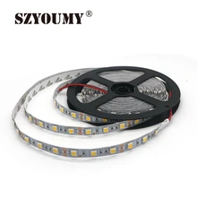 SZYOUMY NEW 5M/Roll Non-Waterproof RGB Led Strip 5050 SMD Led Tape DC 12V 60Leds/M Fita Flexible Ribbon String IP20 300Leds