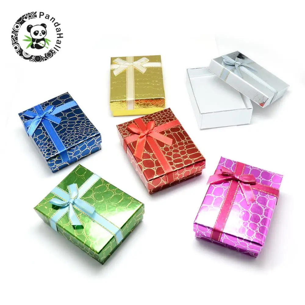 

Cardboard Boxes, with Sponge Insdie, Cuboid, Mixed Color, 9x7x3cm